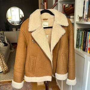 Madewell Tan Shearling Jacket